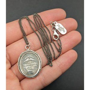 Pyrrha Sterling Silver 925 Wings Of Friendship Talisman Pendant Necklace 18"